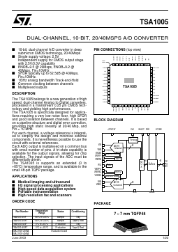 TSA1005-40IF Datasheet PDF STMicroelectronics