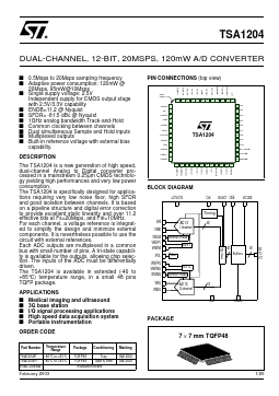 TSA1204 Datasheet PDF STMicroelectronics