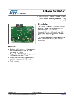 STEVAL-CCM006V2 Datasheet PDF STMicroelectronics