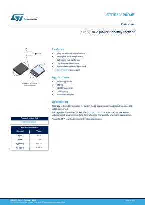 PS30120 Datasheet PDF STMicroelectronics