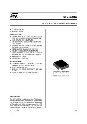 STV6410AD Datasheet PDF STMicroelectronics