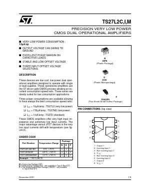 TS27L2ACN Datasheet PDF STMicroelectronics