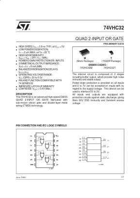 74VHC32T Datasheet PDF STMicroelectronics