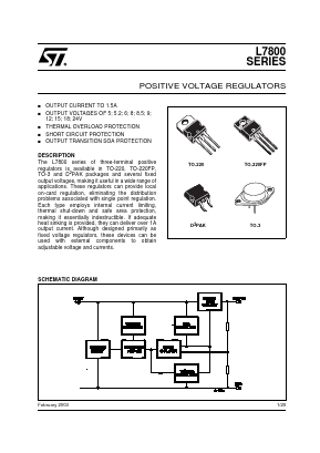 L7806T Datasheet PDF STMicroelectronics