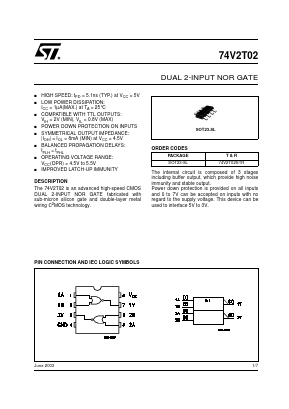 74V2T02 Datasheet PDF STMicroelectronics