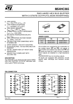 M54HC365 Datasheet PDF STMicroelectronics