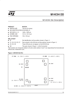 M14C04-DD Datasheet PDF STMicroelectronics