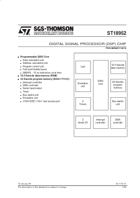 ST18952X66S Datasheet PDF STMicroelectronics