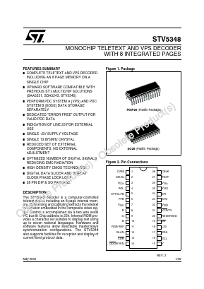 STV5348 Datasheet PDF STMicroelectronics