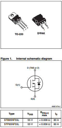 B85NF55L Datasheet PDF STMicroelectronics