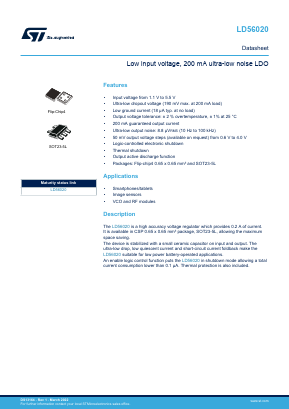 LD56020J100R Datasheet PDF STMicroelectronics