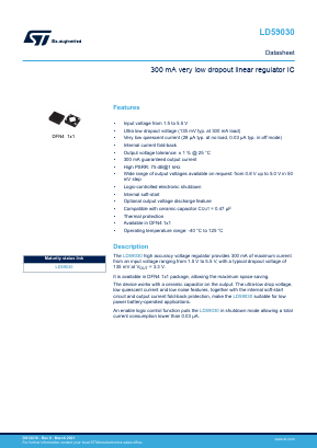 LD59030 Datasheet PDF STMicroelectronics