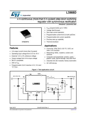 L5988DTR Datasheet PDF STMicroelectronics