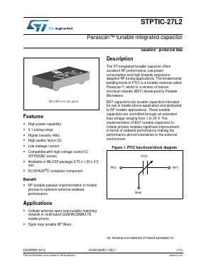 STPTIC-56F1H5 Datasheet PDF STMicroelectronics