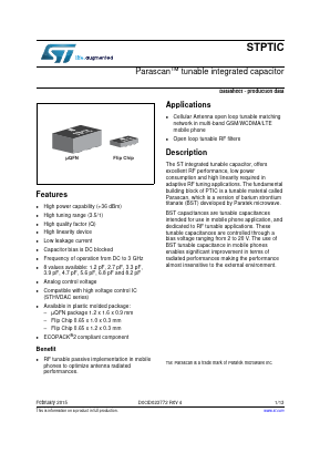 STPTIC-68G1H5 Datasheet PDF STMicroelectronics