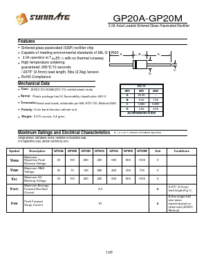 GP20D Datasheet PDF SUNMATE electronic Co., LTD