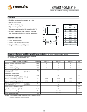 SM5819 Datasheet PDF SUNMATE electronic Co., LTD