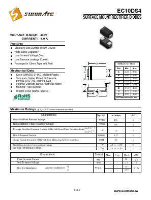 EC10DS4 Datasheet PDF SUNMATE electronic Co., LTD