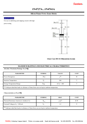 1N4738A Datasheet PDF Suntan Capacitors
