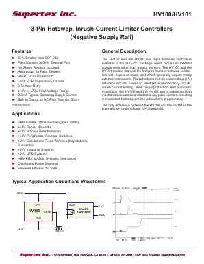 HV101K5-G Datasheet PDF Supertex Inc