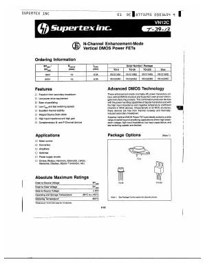 VN1216ND Datasheet PDF Supertex Inc