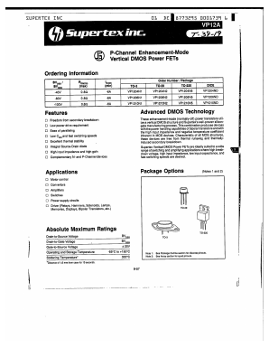 VP1204N2 Datasheet PDF Supertex Inc