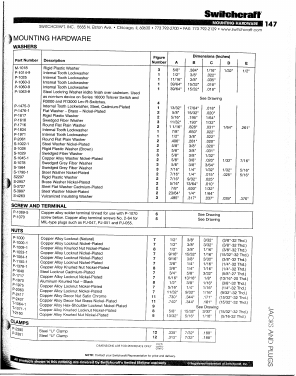 P1690-3 Datasheet PDF Switchcraft, Inc.