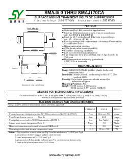 SMAJ24CA Datasheet PDF Changzhou Shunye Electronics Co.,Ltd.