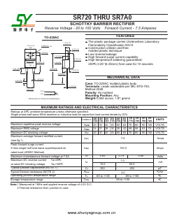 SR790 Datasheet PDF Changzhou Shunye Electronics Co.,Ltd.