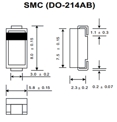 SMCJ9.0A Datasheet PDF SynSemi, Inc.