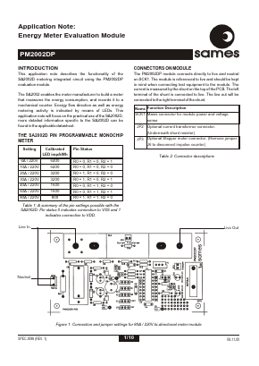 PM2002 Datasheet PDF South African Micro Electronic Systems