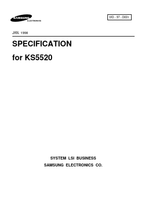 KS555D Datasheet PDF Samsung