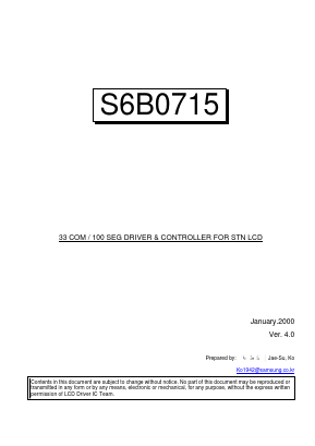 S6B0715A11-B0CZ Datasheet PDF Samsung