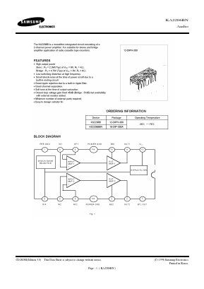 KA2206BN Datasheet PDF Samsung
