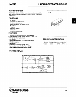 KA2243 Datasheet PDF Samsung
