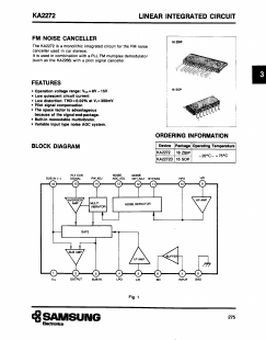 KA2272D Datasheet PDF Samsung
