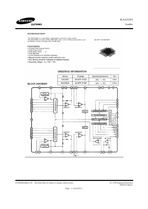 KA22293 Datasheet PDF Samsung