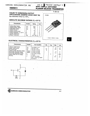 KSD5011 Datasheet PDF Samsung