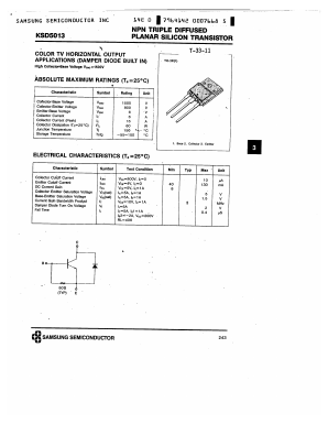 KSD5013 Datasheet PDF Samsung