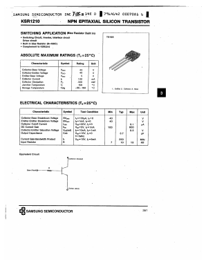 KSR1210 Datasheet PDF Samsung