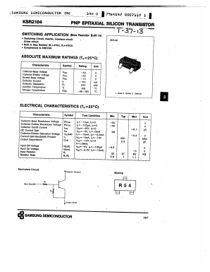 KSR2104 Datasheet PDF Samsung