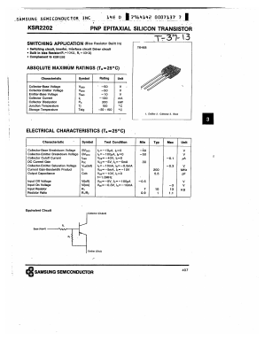 KSR2202 Datasheet PDF Samsung