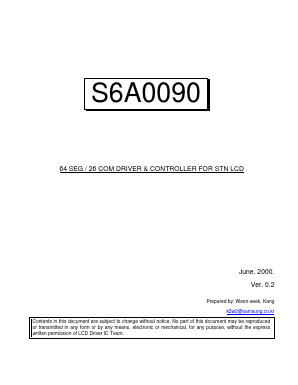 S6A0090 Datasheet PDF Samsung