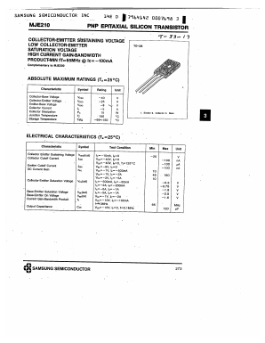 MJE340 Datasheet PDF Samsung