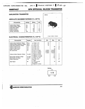 MMBT6427 Datasheet PDF Samsung