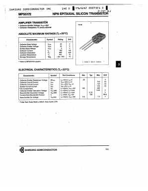MPS5172 Datasheet PDF Samsung
