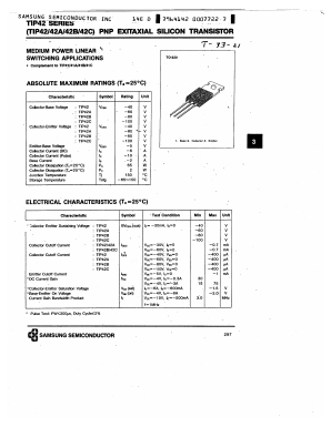 TIP42B Datasheet PDF Samsung