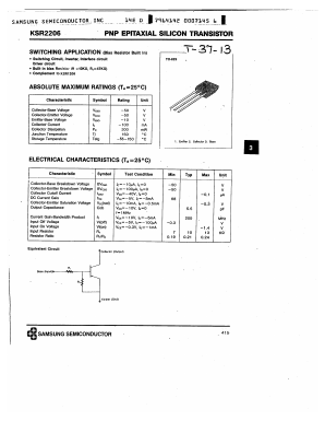 KSR2206 Datasheet PDF Samsung