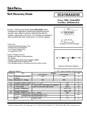 DCA150AA60 Datasheet PDF SanRex Corporation