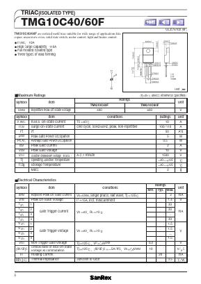 TMG10C40 Datasheet PDF SanRex Corporation